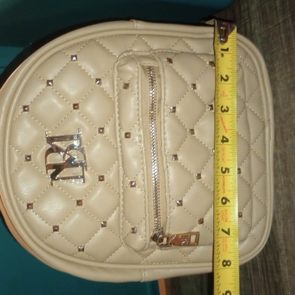 Beige Quilted Backpack - Picture 5 of 6